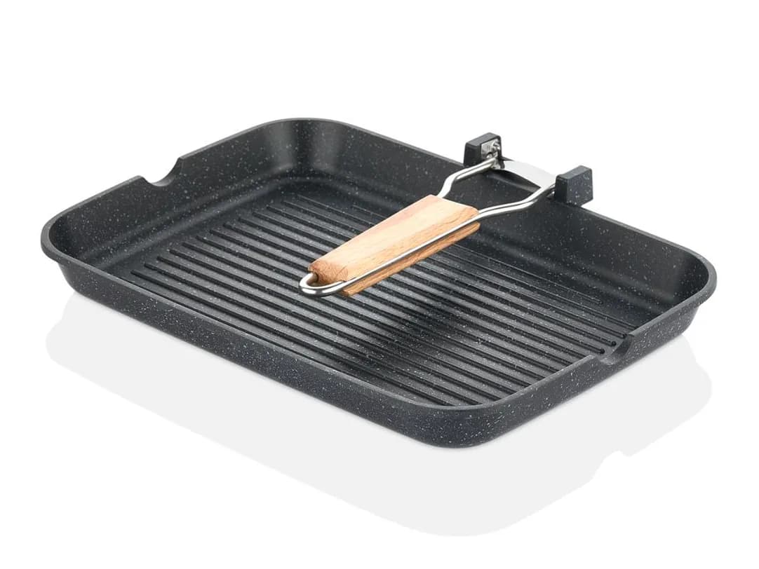 Bükülýän agaç saply grill taba